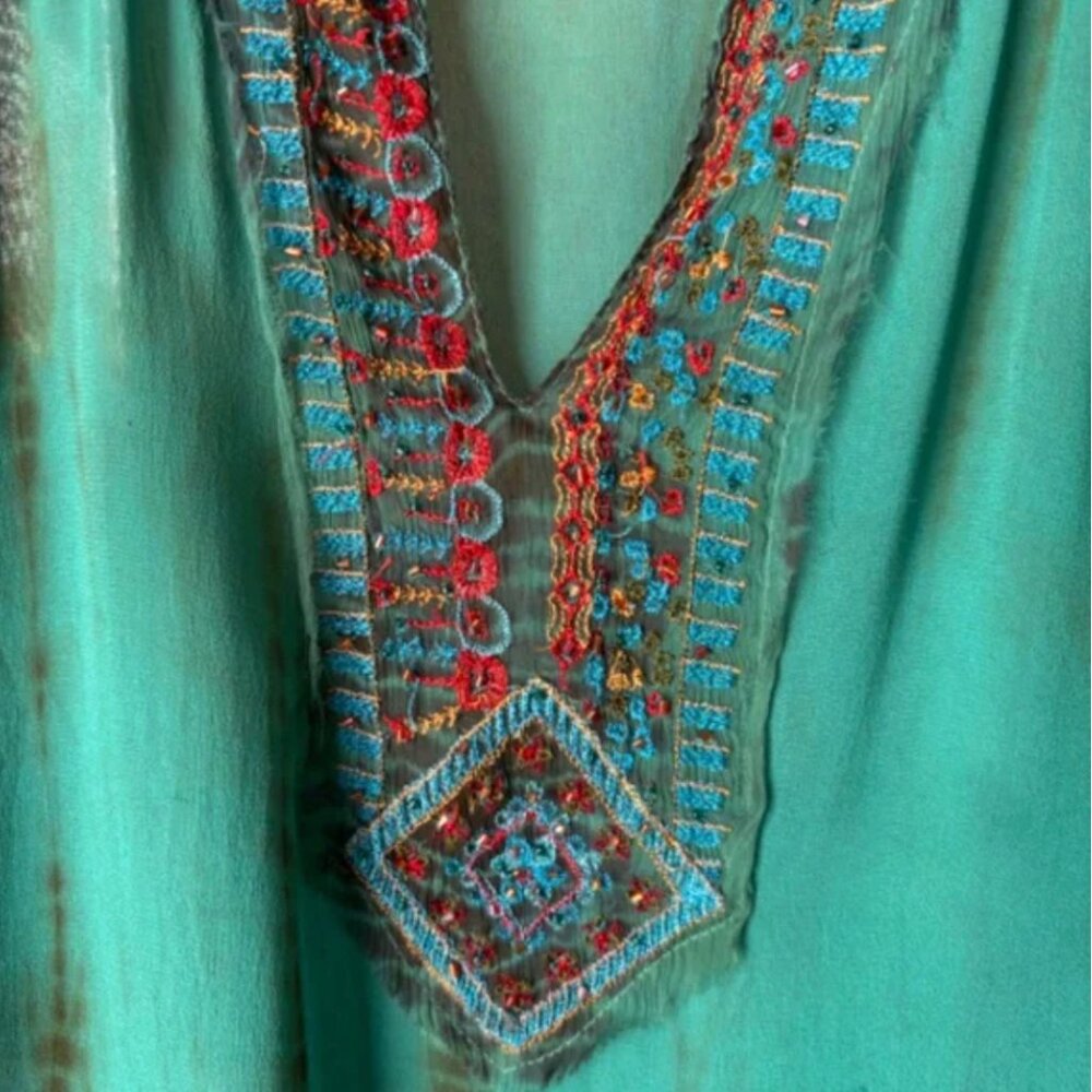 🦋 Chico's - Sheer Beaded Tunic - Picture 5 of 8